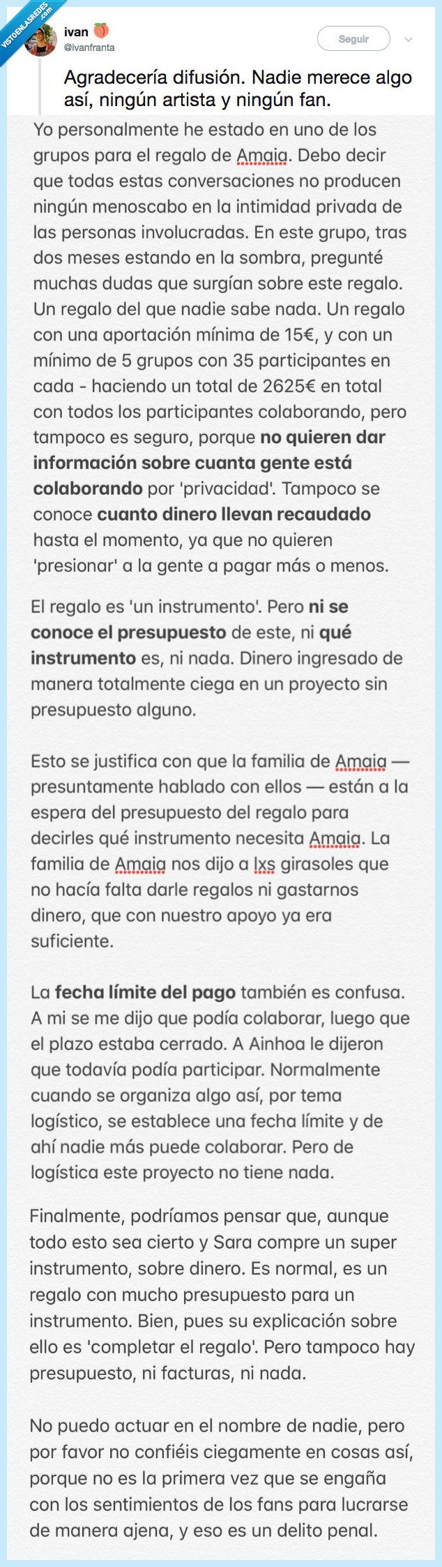 contar,oler,amaia,regalo