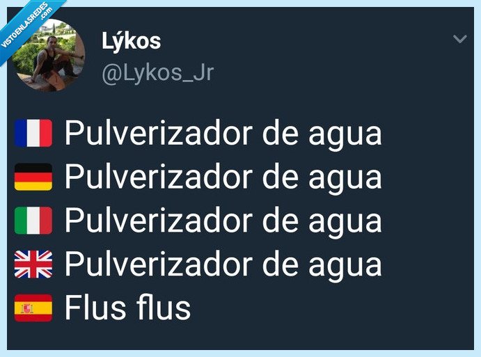 Humor,flus flus,pulverizador,agua,sin complicarse,fácil