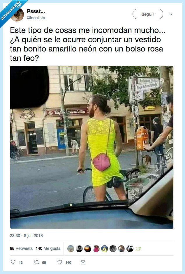 duele a la vista,en verdad no que se ponga lo que quiera,bolso