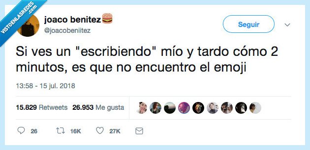 perder,emoji,escribir