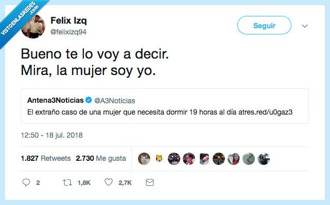 eres tú ale?,dormir,19 horas