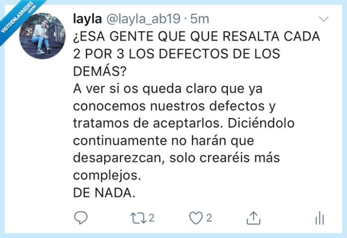 Defectos,claro,denada,aceptarlos