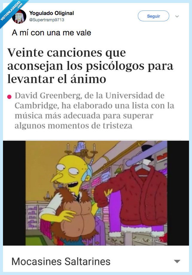 mocasines saltarines,señor burns