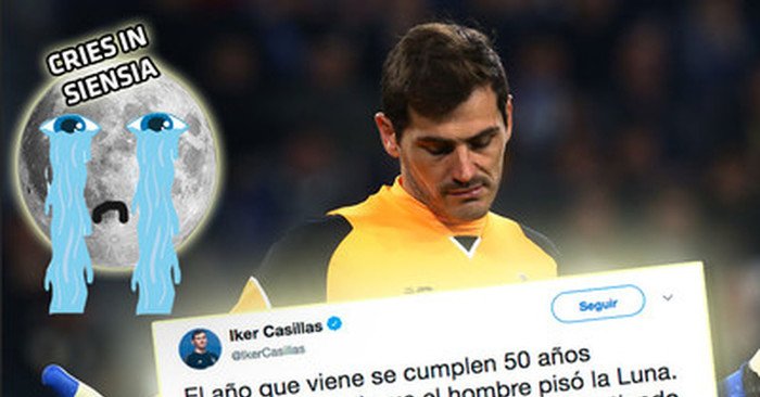 492023 - Iker Casillas la lía poniendo en duda que el hombre pisó la Luna y se ríen de él en su cara
