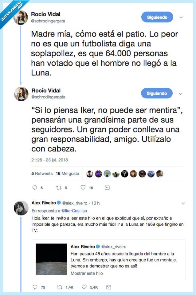 492023 - Iker Casillas la lía poniendo en duda que el hombre pisó la Luna y se ríen de él en su cara