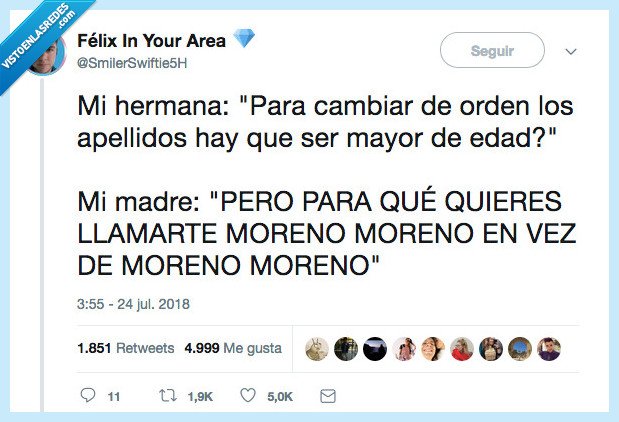 hermana,cambio,apellidos,llalamar,moreno