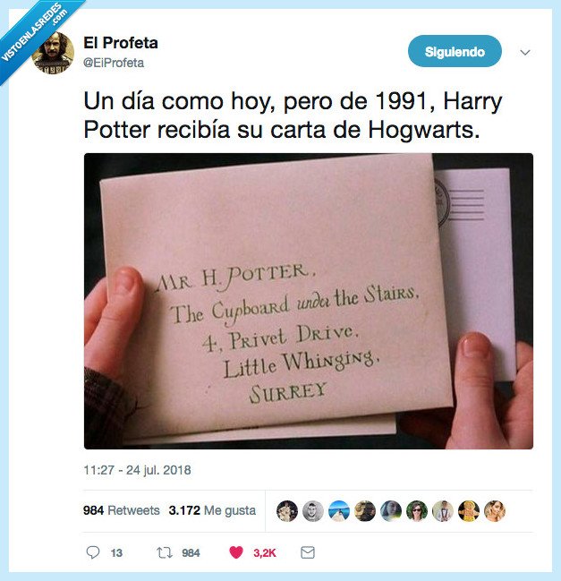 seguir,carta,esperando harry