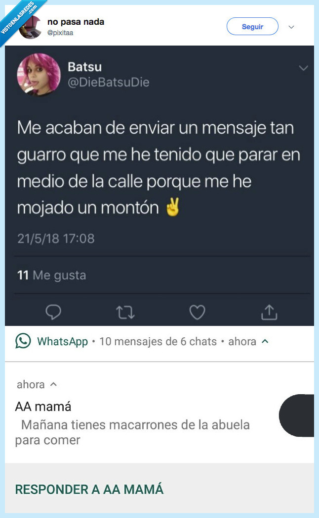 macarrones,abuela,mojar