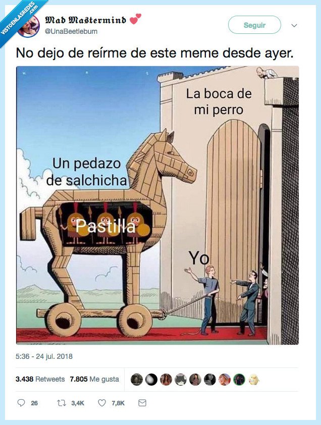 pastillo,caballo de troya,perro