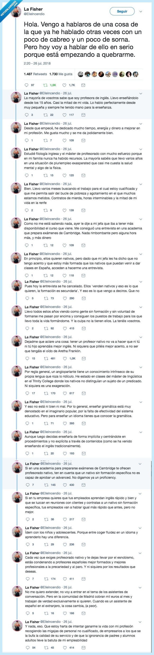 profesora,inglés,nativa