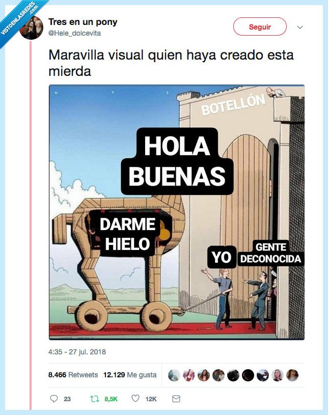 botelleo no botellón,gente simpática,hielo