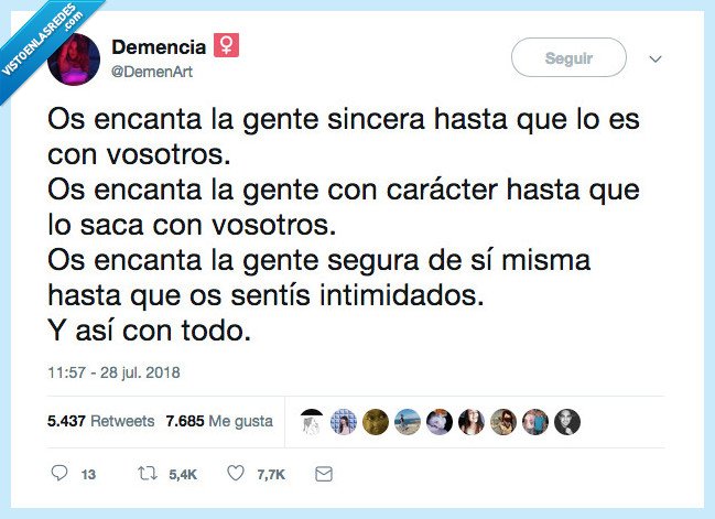 molar,nada,sincera,gente