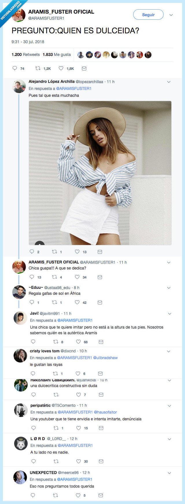 aranís,dulceida,twitter