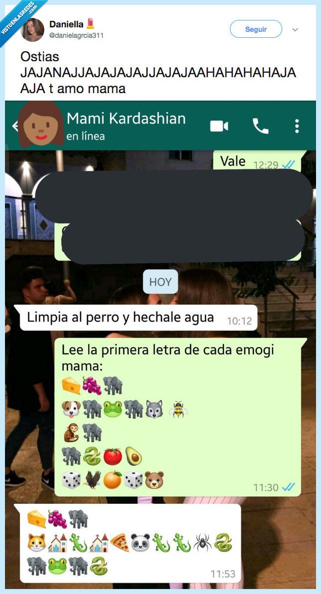 Madre,vacilar,callar,asimilar