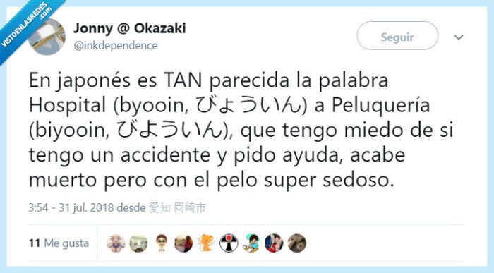 japón,japonés,hospital,peluquería,idiomas,problemas