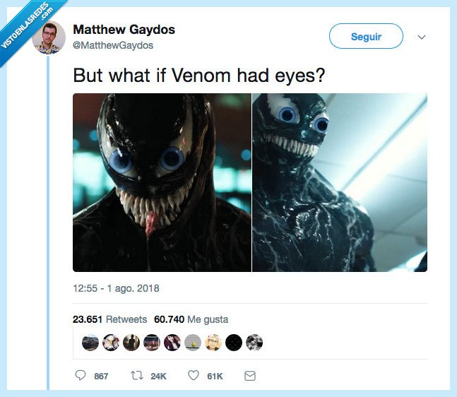 en serio,venom,ojos