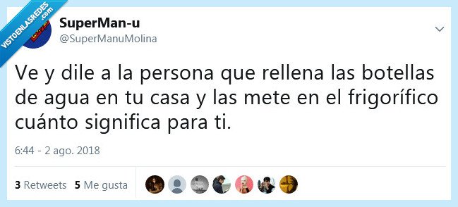 botellas de agua,casa,frigorífico,rellenar