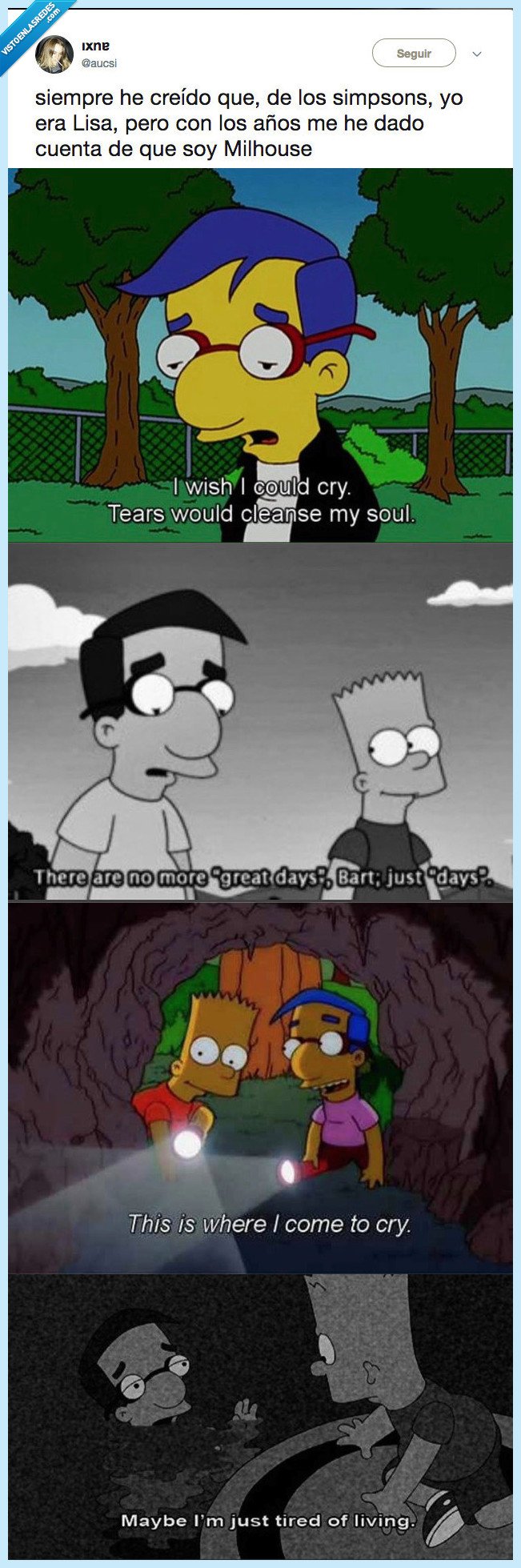 vida,engañar,milhouse,creer