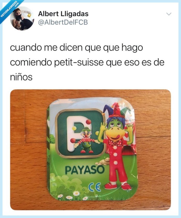 Petit-suisse,payaso