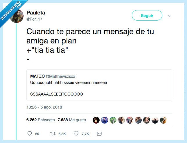 mensaje,amiga,plan,tia tia