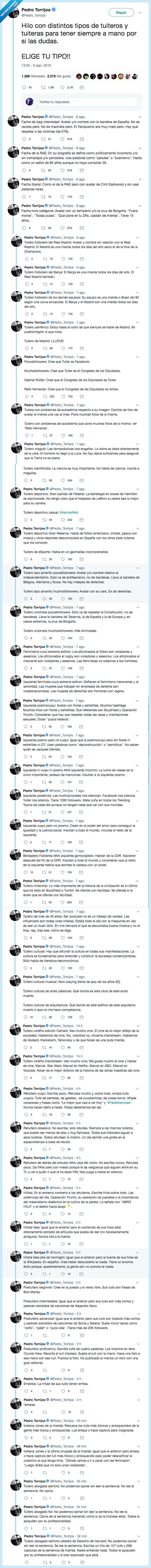 hilo,recoger,tuiteros,existir