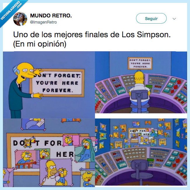 493320 - El mejor final de Los Simpsons, por @ImagenRetro