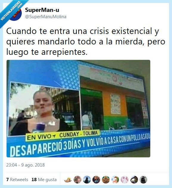 crisis existencial,arrepentirse,volver