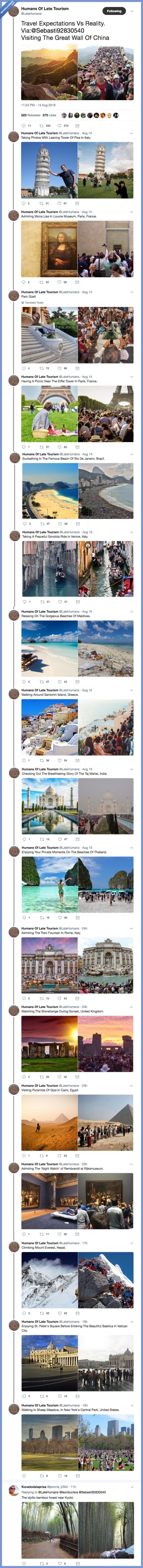 masificacion,turismo,expectativa vs realidad