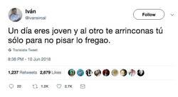 Enlace a Un día eres joven y al otro... por @ivansircal