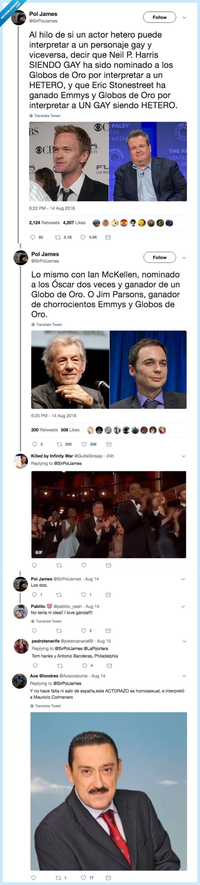 gays,actores,premiados