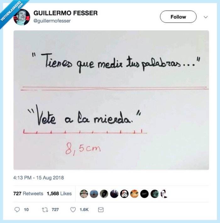 medirlaspalabras,andeseustedalam