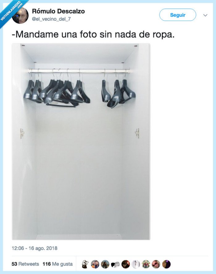 sin ropa,vacio