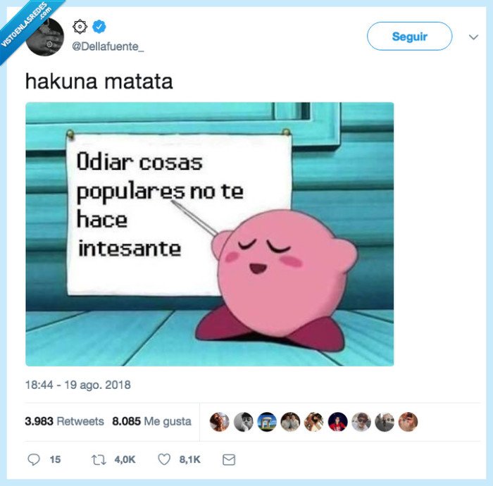 mainstream,odio,nomeseashater,hipster,hakunamatata,puesamísímegustaOT