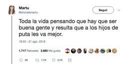Enlace a Dónde está el karma que no lo veo, por @ahoralamartu