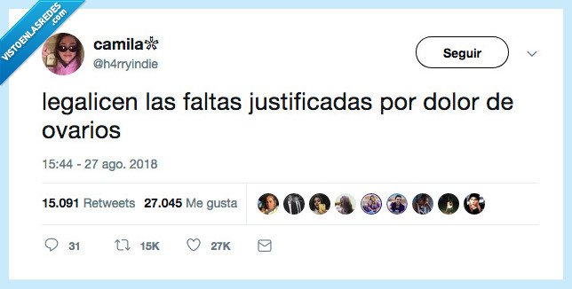 faltas,justificar,dolor,ovarios