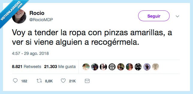 colgar,cosas,amarillas,recogedme la ropa