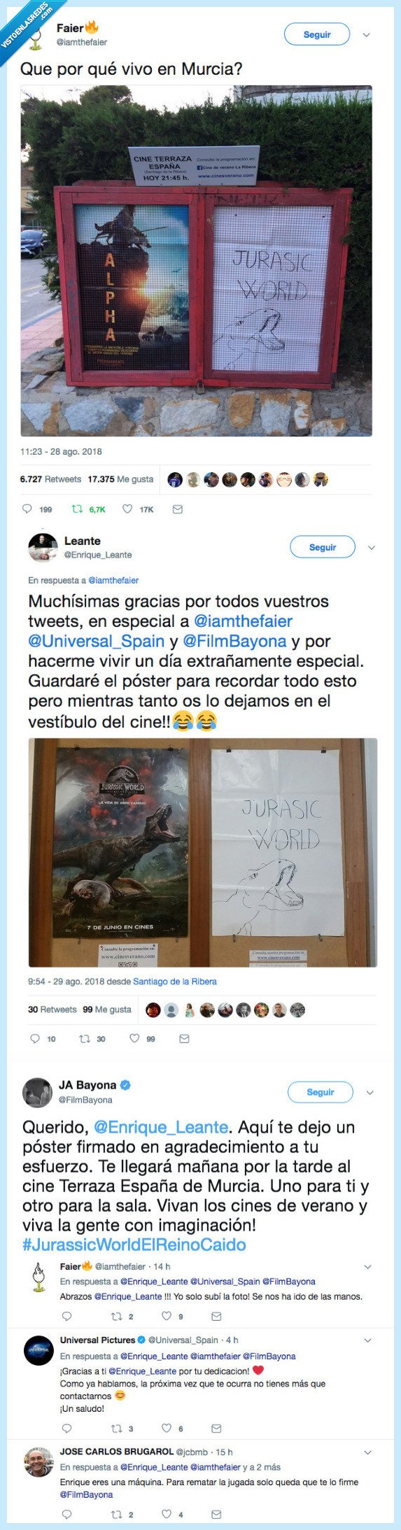 bayona,cartel,jurassic park
