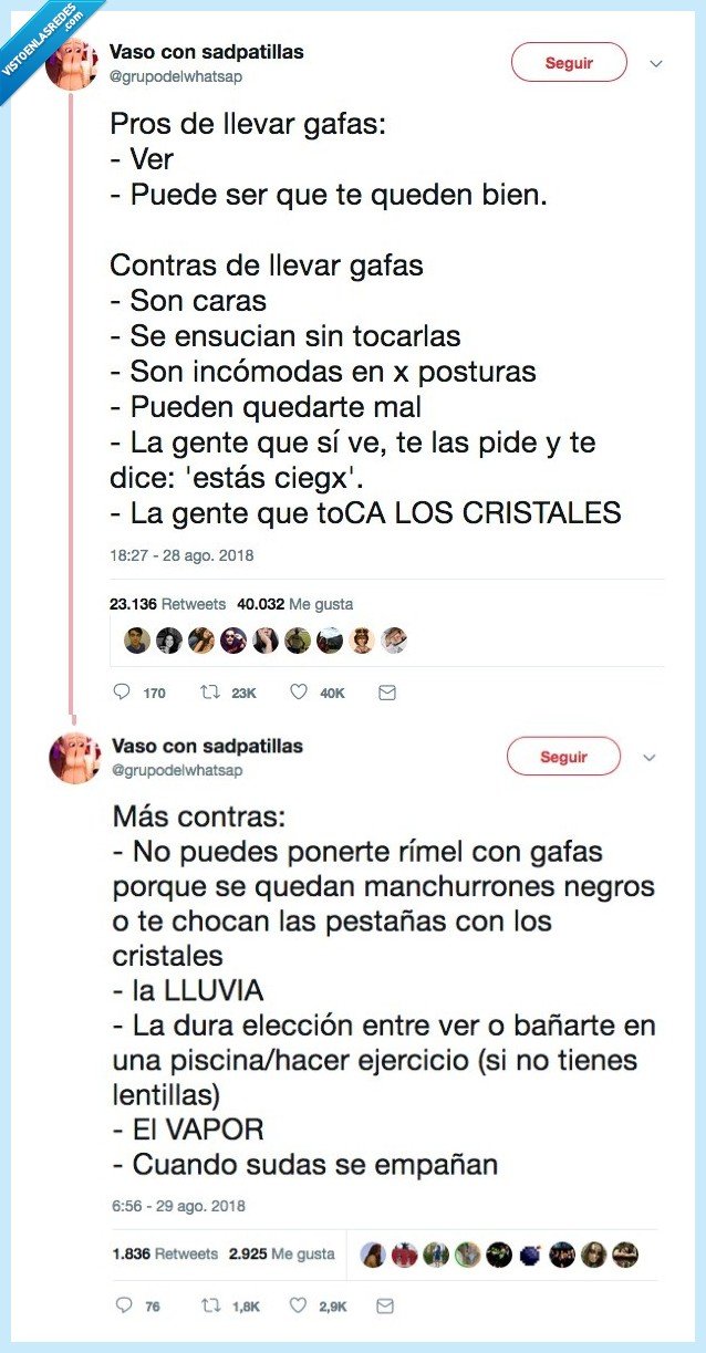 gafas,molar,llevar no