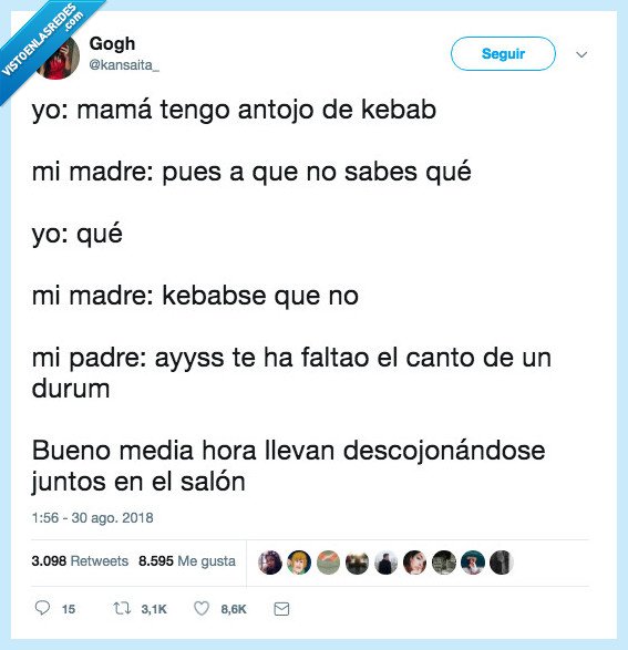 me ha encantado,me he reido mucho,podrían ser mis padres