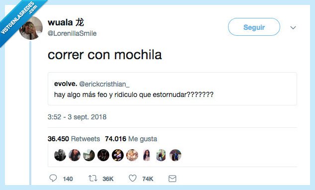 ridiculo,correr,mochila