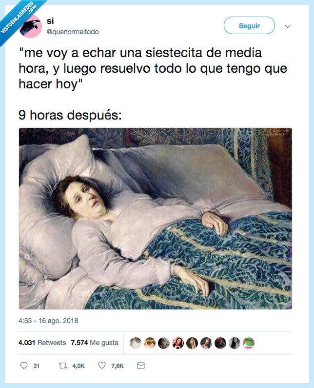 dormir,siesta,horas después