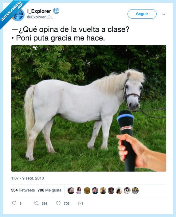 poni,volver,a clase