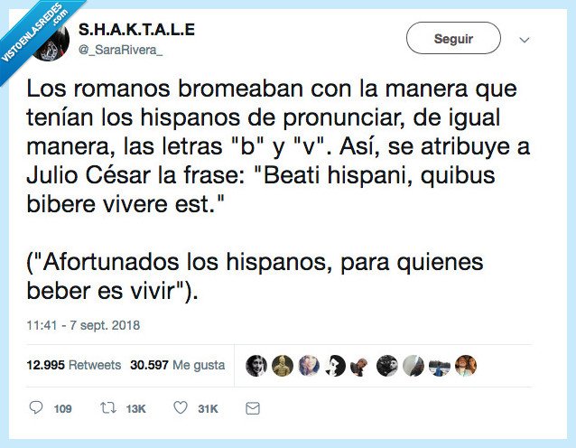 beber,días,romanos,vivir,pronunciación