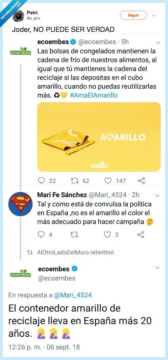 plastico,amarillo mirad reciclar no es de indepe  ya esta bien tanta tonteria