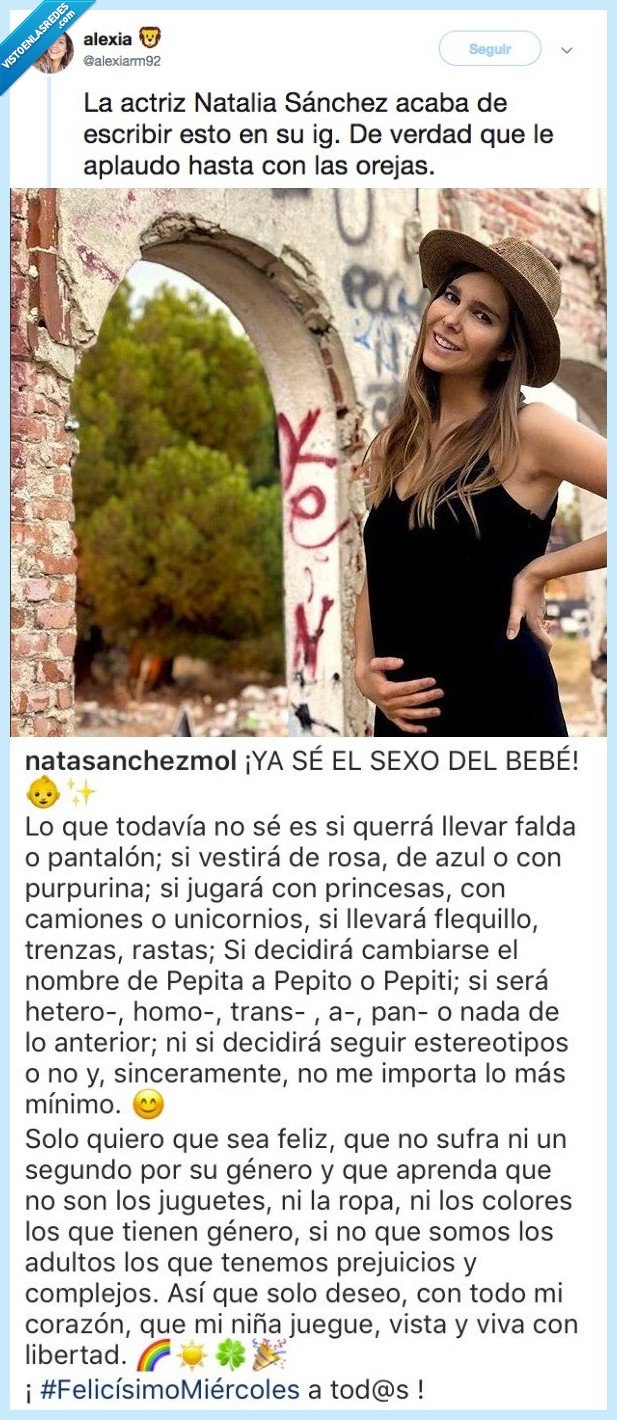 496210 - Natalia Sanchez, Teté de los Serrano, está embarazada y ha anunciado de la mejor manera lo que será su bebé, por @alexiarm92
