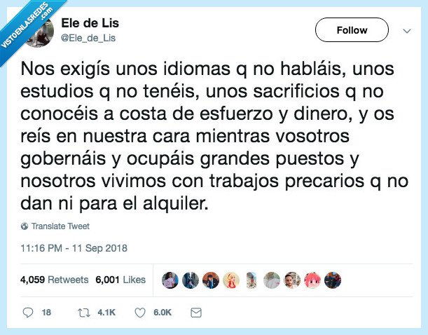 idiomas,políticos,esto da asco