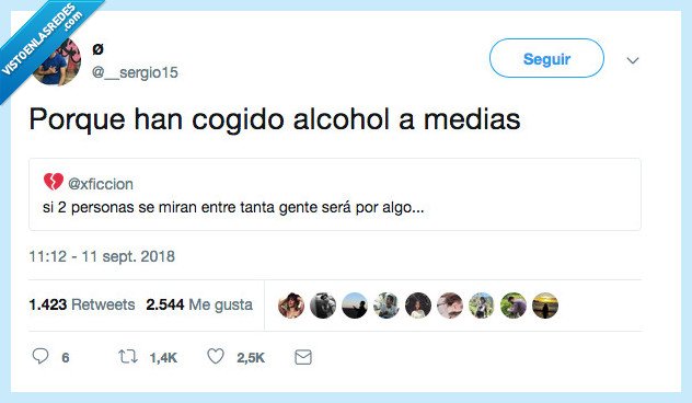 caos,alcohol,medias