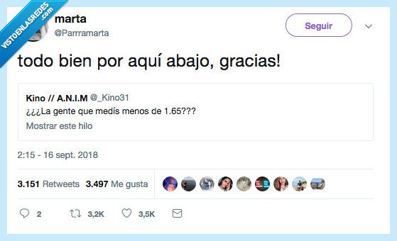 mal,abajo,bajita,ni tan mal