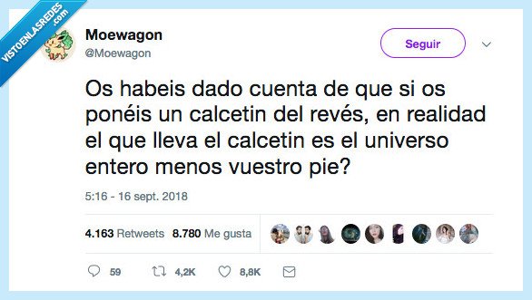 calcetín,poder,al revés