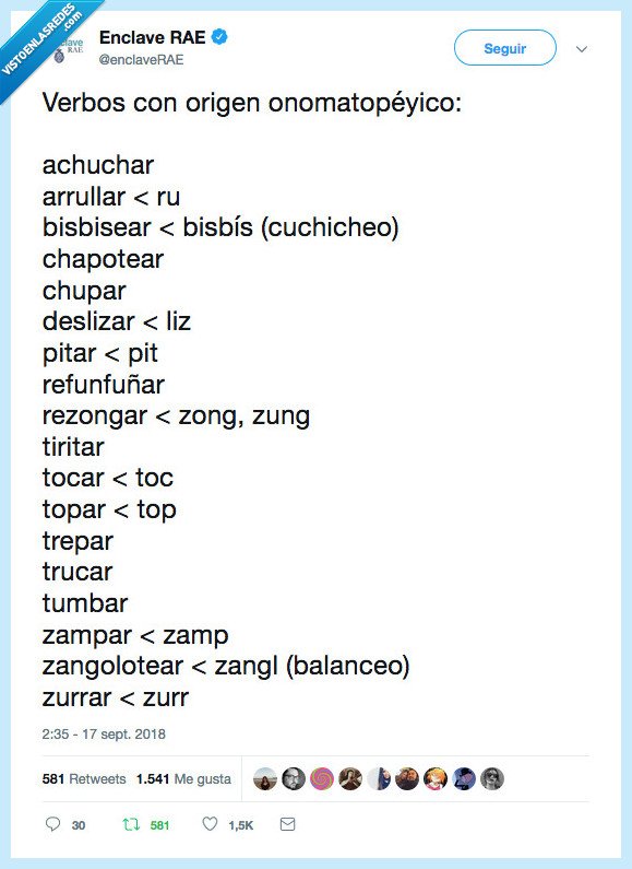 verbo,rao,origen,onomatopeya